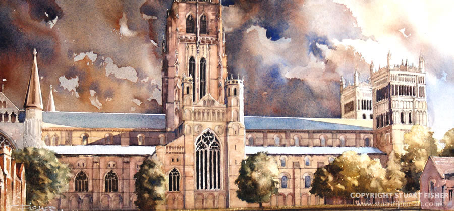 Stuart Fisher's stunning Durham watercolours - coming soon in a beautiful hardback volume