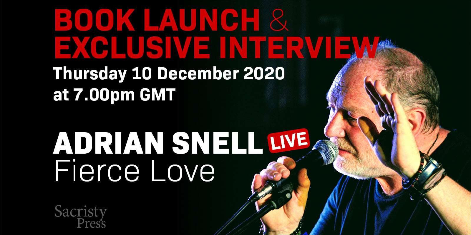 Adrian Snell book launch & exclusive LIVE interview!