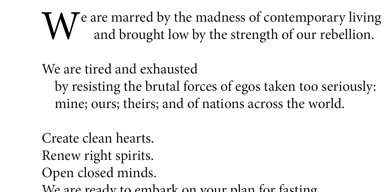 A Prayer for Ash Wednesday