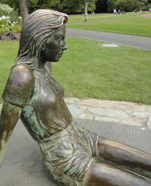 Photograph of the Golders Hill Girl statue