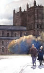 Watercolour painting of Durham Cathedral